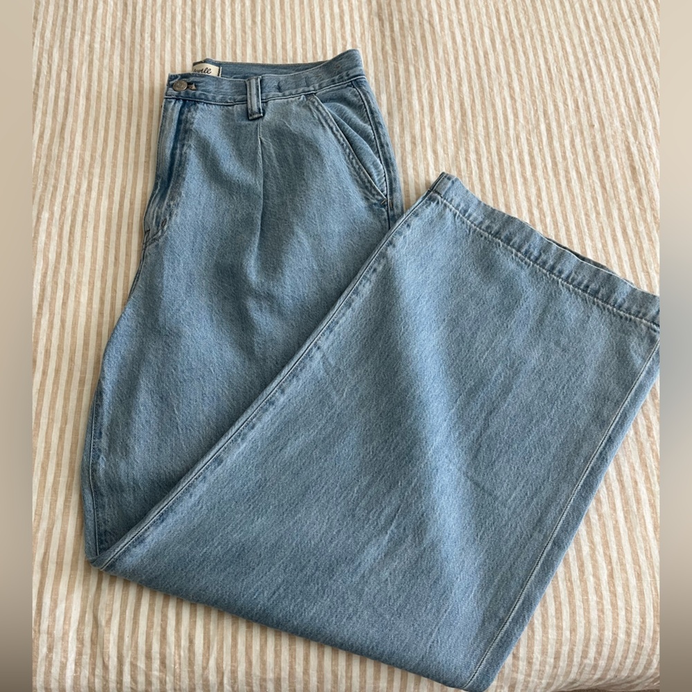 Madewell Harlow wide leg Light Blue Denim Jeans